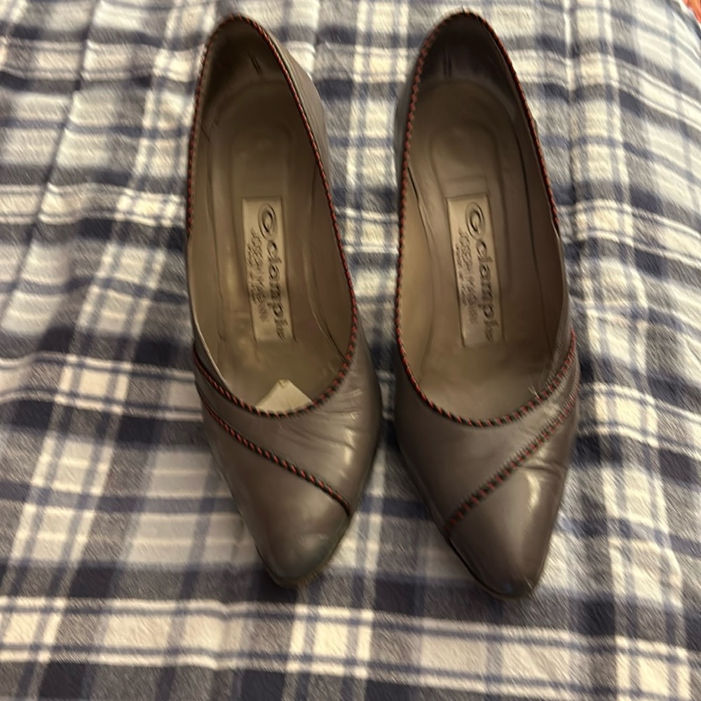 Ladie’s all leather high heels